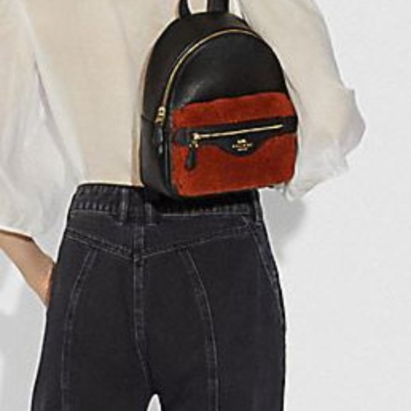 COACH SHEARLING BACKPACK  NWT - Picture 4 of 8